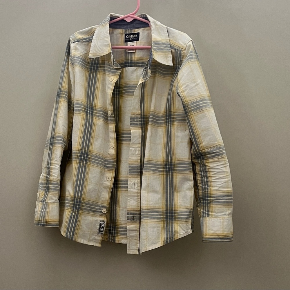 Oshkosh B’gosh Yellow Plaid Shirt 8